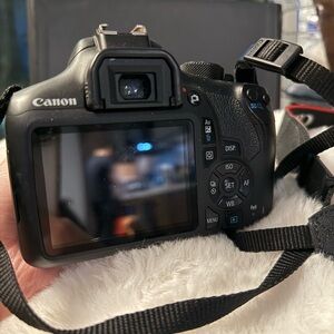 Canon Black EOS Camera with Zoom Lens